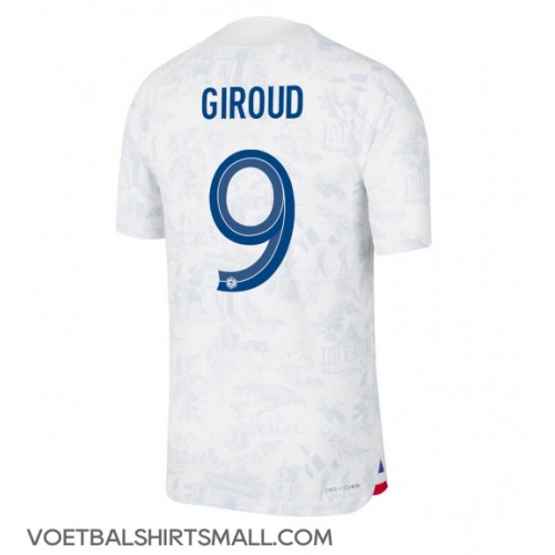 Frankrijk Olivier Giroud #9 Voetbalkleding Uitshirt WK 2022 Korte Mouwen